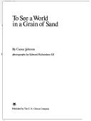 Cover of To see a world in a grain of sand
