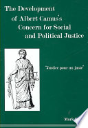 Cover of The Development of Albert Camus's Concern for Social and Political Justice