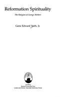 Cover of Reformation spirituality