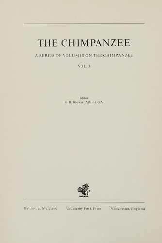 Cover of The chimpanzee