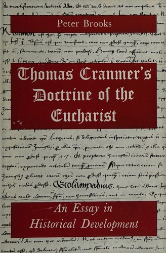 Cover of Thomas Cranmer's Doctrine of the Eucharist