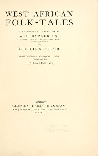 Cover of West African folk-tales