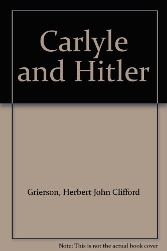 Cover of Carlyle & Hitler