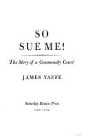 Cover of So sue me!