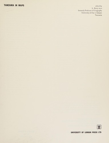 Cover of Tanzania in Maps