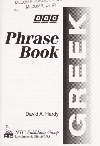 Cover of Bbc Greek Phrase Book