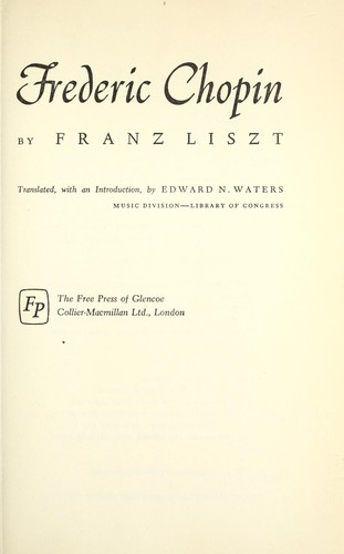Cover of Frederic Chopin
