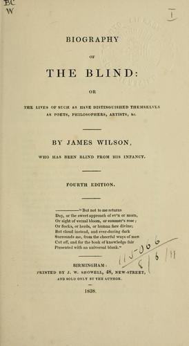 Cover of Biography of the blind