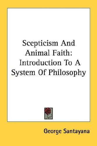Cover of Scepticism and animal faith