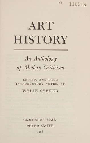 Cover of Art history