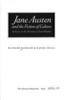 Cover of Jane Austen and the fiction of culture
