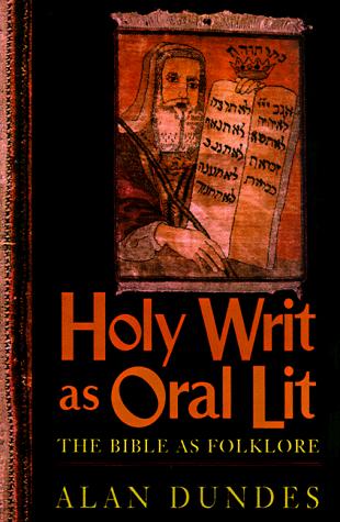 Cover of Holy writ as oral lit