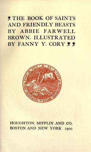 Cover of The book of saints and friendly beasts