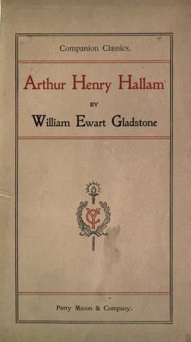 Cover of Arthur Henry Hallam