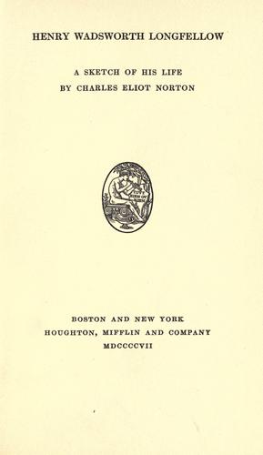 Cover of Henry Wadsworth Longfellow