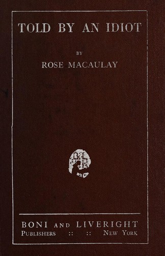 Cover of Told by an idiot