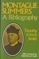 Cover of Montague Summers, a bibliography