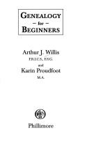 Cover of Genealogy for beginners