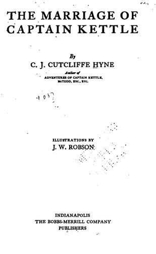 Cover of The marriage of Captain Kettle