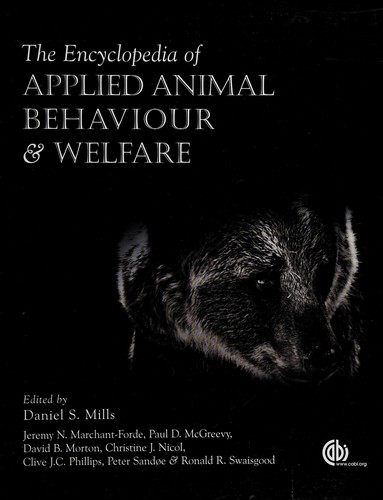 Cover of The encyclopedia of applied animal behaviour and welfare