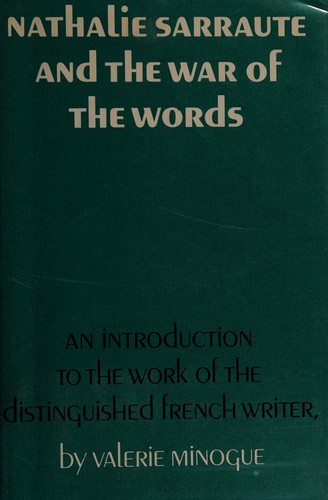Cover of Nathalie Sarraute and the war of the words