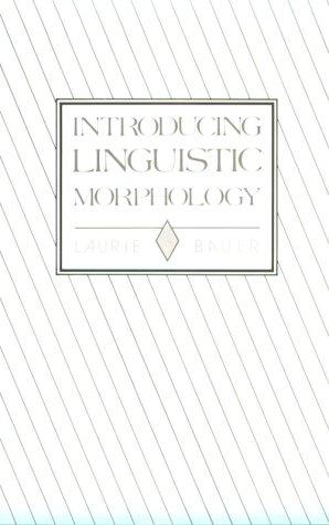 Cover of Introducing Linguistic Morphology