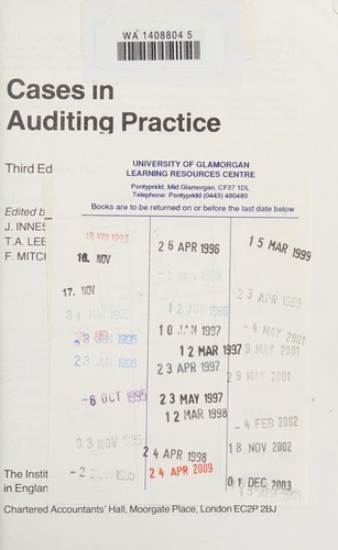 Cover of Cases in auditing practice