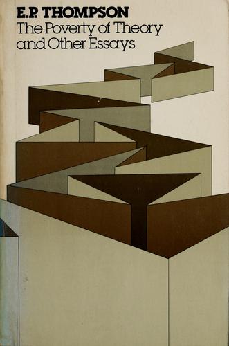 Cover of The poverty of theory and other essays