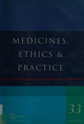 Cover of Medicines, ethics and practice
