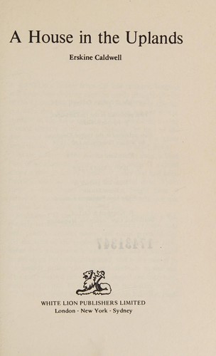 Cover of A house in the uplands