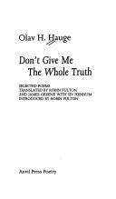 Cover of Don't give me the whole truth