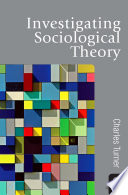 Cover of Investigating Sociological Theory