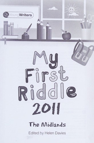 Cover of My first riddle 2011
