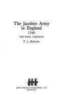 Cover of The Jacobite army in England, 1745