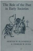 Cover of The role of the poet in early societies