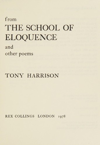 Cover of From The school of eloquence
