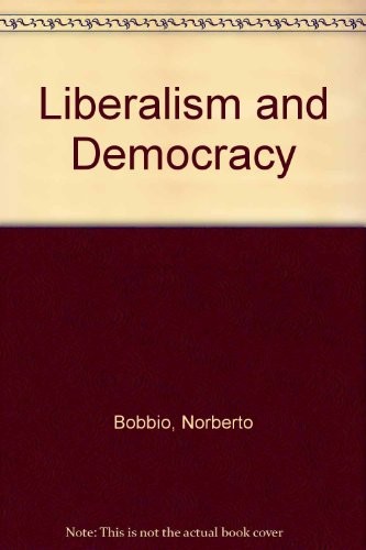 Cover of Liberalism and democracy