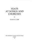 Cover of Yeats at songs and choruses