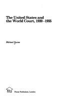 Cover of The United States and the World Court, 1920-1935