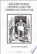 Cover of English public opinion and the American Civil War