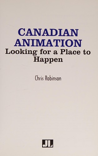 Cover of Canadian animation