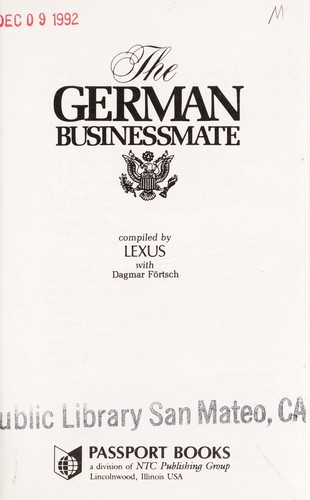 Cover of German Businessmate
