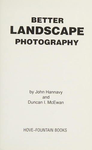 Cover of Better Landscape Photography