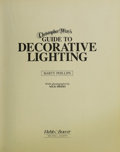 Cover of Christopher Wray Guide to Decorative Lighting