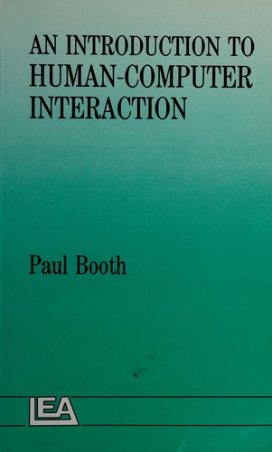 Cover of An Introduction To Human-Computer Interaction