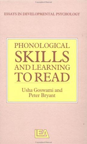 Cover of Phonologcial Skills And Learning To Read