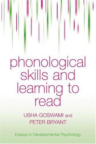 Cover of Phonological Skills And Learning To Read (Essays in Development Psychology,)