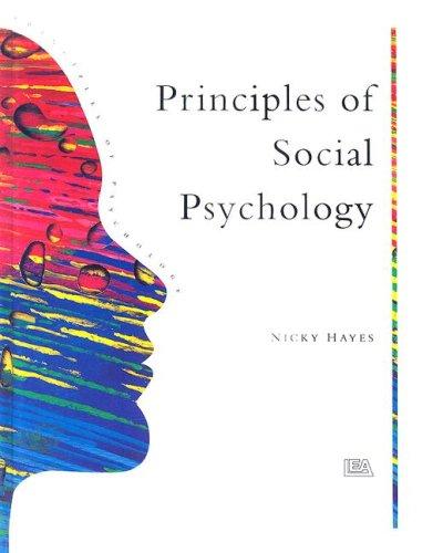 Cover of Principles Of Social Psychology (Principles of Psychology)