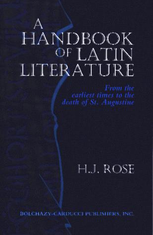 Cover of A handbook of Latin literature