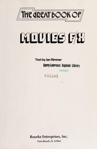 Cover of The great book of movies F/X